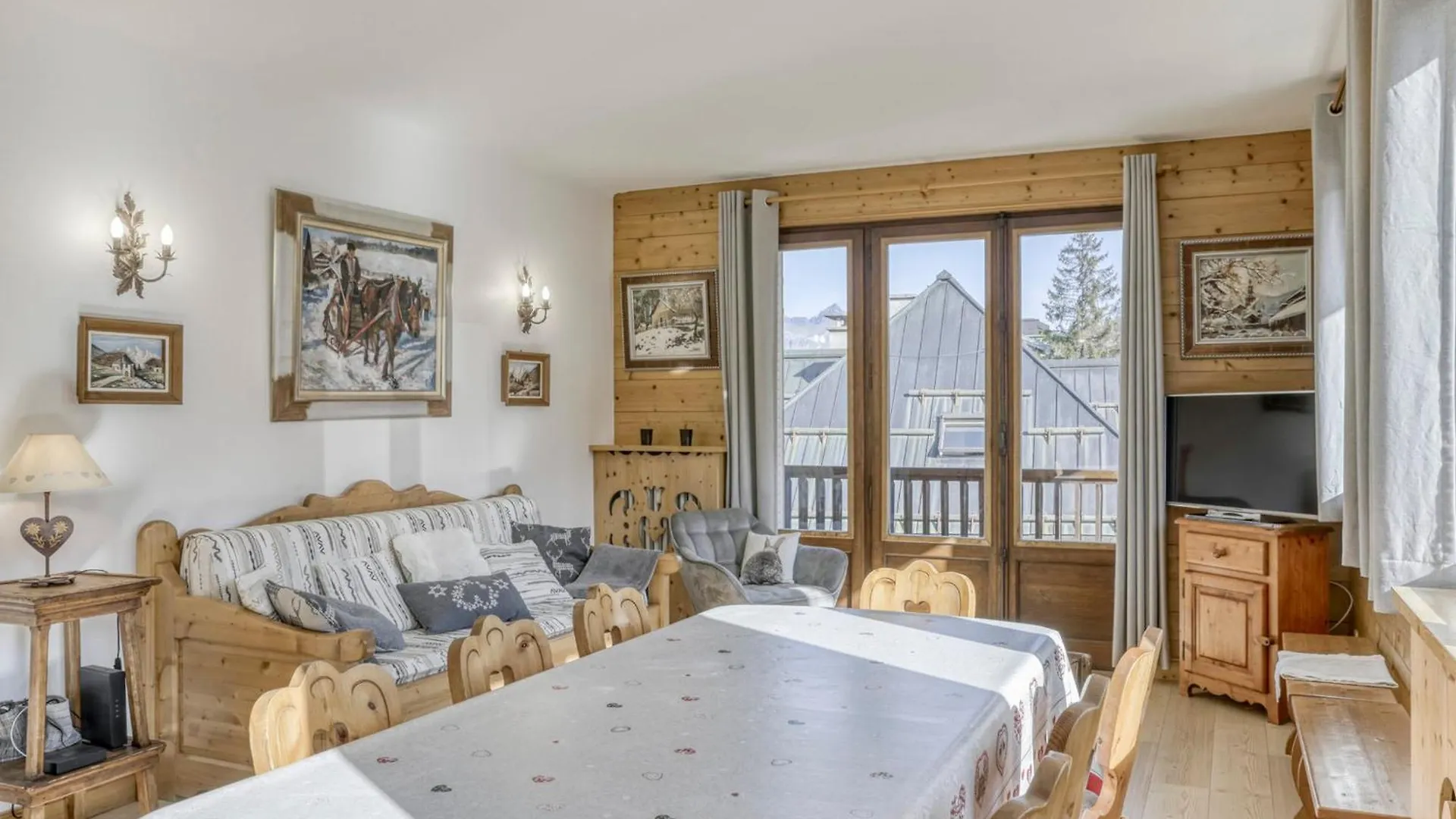 Appartement 2 Chambres Confortable, Balcon, Ascenseur, En Plein Centre De Megeve, Animaux Admis - Fr-1-453-107 Apartment Megeve